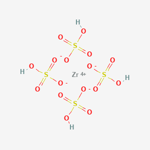 molecular formula H4O16S4Z B1624568 Sulfuric acid, zirconium salt, basic CAS No. 84583-91-5