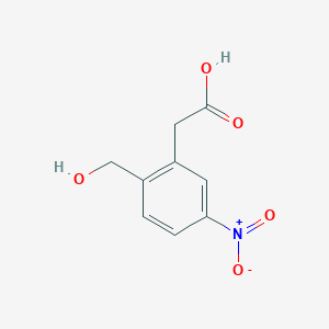 2-(2-(Hydroxymethyl)-5-nitrophenyl)acetic acid