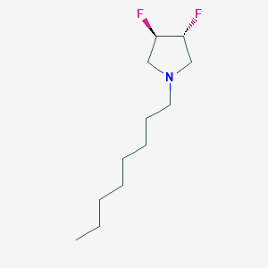 molecular formula C12H23F2N B1624579 (3R,4R)-3,4-difluoro-1-octylpyrrolidine CAS No. 209625-78-5