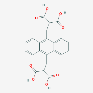 molecular formula C22H18O8 B162458 9,10-Anthracenediyl-bis(methylene)dimalonic acid CAS No. 307554-62-7