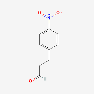 molecular formula C9H9NO3 B1624619 3-(4-Nitrophenyl)propanal CAS No. 80793-24-4