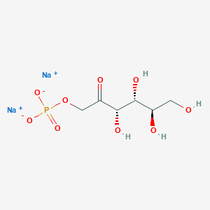molecular formula C6H11Na2O9P B162465 Sodium (2R,3R,4S)-2,3,4,6-tetrahydroxy-5-oxohexyl phosphate CAS No. 26177-86-6