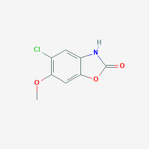 molecular formula C8H6ClNO3 B162467 5-氯-6-甲氧基-2-苯并噁唑酮 CAS No. 1750-47-6