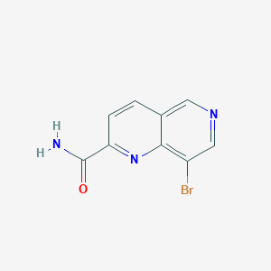 molecular formula C9H6BrN3O B1624688 8-Bromo-1,6-naphthyridine-2-carboxamide CAS No. 875514-62-8