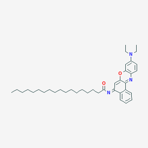 molecular formula C38H53N3O2 B162472 N-Octadecanoyl-Nile blue CAS No. 125829-24-5