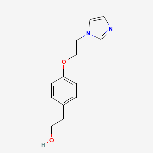 2-{4-[2-(1H-Imidazol-1-yl)ethoxy]phenyl}ethan-1-ol