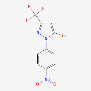 5-Bromo-1-(4-nitrophenyl)-3-(trifluoromethyl)-1H-pyrazole