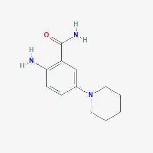 molecular formula C12H17N3O B1624742 2-Amino-5-(piperidin-1-yl)benzamide CAS No. 314768-97-3