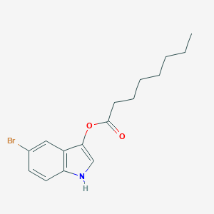 molecular formula C16H20BrNO2 B162477 5-溴-1H-吲哚-3-基辛酸酯 CAS No. 133950-69-3