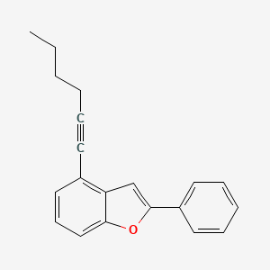 4-Hex-1-ynyl-2-phenylbenzofuran