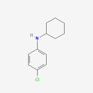 molecular formula C12H16ClN B1624785 4-chloro-N-cyclohexylaniline CAS No. 56506-61-7