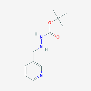 molecular formula C11H17N3O2 B1624805 tert-Butyl 2-(pyridin-3-ylmethyl)hydrazinecarboxylate CAS No. 348628-13-7