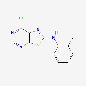 molecular formula C13H11ClN4S B1624810 (7-Chlorothiazolo[5,4-d]pyrimidin-2-yl)-(2,6-dimethylphenyl)amine CAS No. 871266-79-4