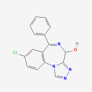 8-Chloro-6-phenyl-4H-[1,2,4]triazolo[4,3-a][1,4]benzodiazepin-4-ol