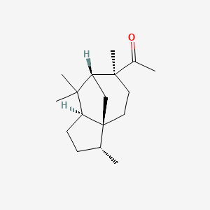 Ethanone, 1-((3R,3aS,6S,7R,8aS)-octahydro-3,6,8,8-tetramethyl-1H-3a,7-methanoazulen-6-yl)-