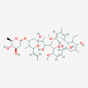 molecular formula C45H74O13 B162482 4'-O-De(aminocarbonyl)concanamycin A CAS No. 81552-34-3