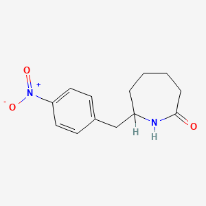 molecular formula C13H16N2O3 B1624830 Hexahydro-7-[(4-nitrophenyl)methyl]-2H-azepin-2-one CAS No. 68841-21-4