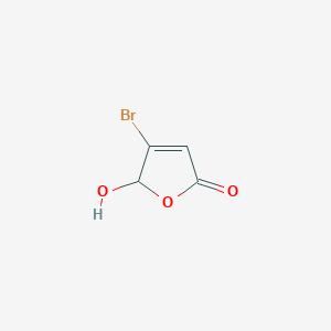 molecular formula C4H3BrO3 B1624834 2(5H)-Furanone, 4-bromo-5-hydroxy- CAS No. 68085-53-0
