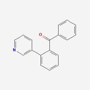 molecular formula C18H13NO B1624836 Phenyl-(2-pyridin-3-ylphenyl)methanone CAS No. 159429-52-4