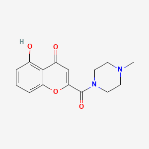 5-Hydroxy-2-(4-methyl-piperazine-1-carbonyl)-chromen-4-one