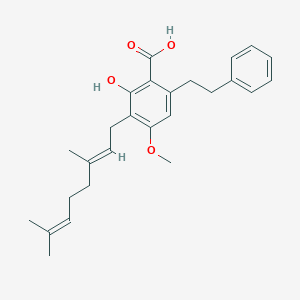 molecular formula C26H32O4 B162485 Amorfrutin B 
