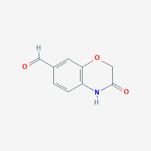 molecular formula C9H7NO3 B1624852 3-Oxo-3,4-dihydro-2H-benzo[b][1,4]oxazine-7-carbaldehyde CAS No. 200195-19-3