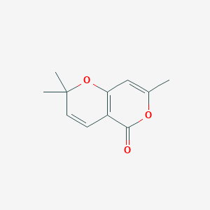 molecular formula C11H12O3 B1624853 2,2,7-Trimethyl-2H-pyrano[4,3-b]pyran-5-one CAS No. 220633-52-3