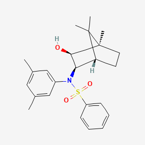 N-(3,5-Dimethylphenyl)-N-(3-hydroxy-4,7,7-trimethylbicyclo(2.2.1)hept-2-yl)benzenesulfonamide