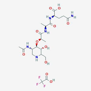 molecular formula C21H34F3N5O11 B162487 Atiglai CAS No. 131432-97-8
