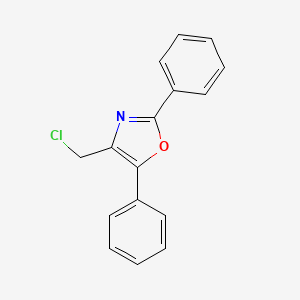 molecular formula C16H12ClNO B1624870 4-(Chloromethyl)-2,5-diphenyloxazole CAS No. 2549-33-9