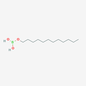molecular formula C12H27BO3 B162488 Dodecyl dihydrogen borate CAS No. 134638-14-5