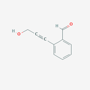 molecular formula C10H8O2 B1624888 2-(3-Hydroxyprop-1-yn-1-yl)benzaldehyde CAS No. 396717-19-4
