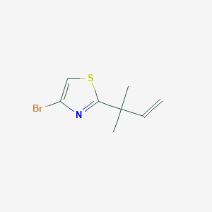 molecular formula C8H10BrNS B1624892 4-Bromo-2-(2-methylbut-3-en-2-yl)thiazole CAS No. 845659-97-4