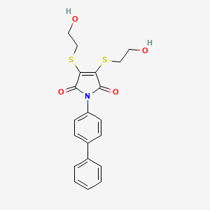 molecular formula C20H19NO4S2 B1624894 Maleimide analog CAS No. 863886-38-8