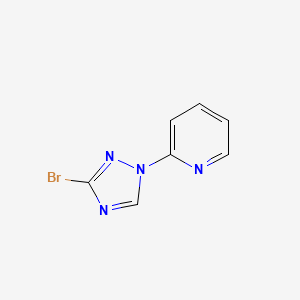 molecular formula C7H5BrN4 B1624897 2-(3-Bromo-1H-1,2,4-triazol-1-YL)pyridine CAS No. 550363-95-6