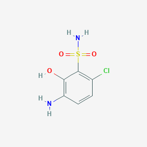 3-Amino-6-chloro-2-hydroxy-benzenesulfonamide