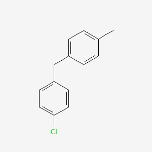 molecular formula C14H13Cl B1624913 Benzene, 1-chloro-4-[(4-methylphenyl)methyl]- CAS No. 30203-87-3