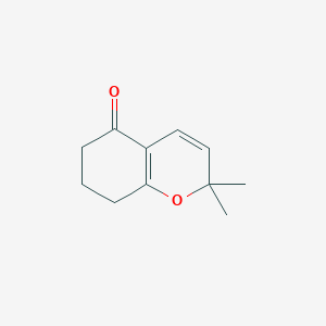molecular formula C11H14O2 B1624925 2,2-Dimethyl-2,6,7,8-tetrahydro-chromen-5-one CAS No. 58133-99-6