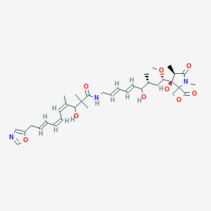 molecular formula C35H49N3O9 B162493 扩散霉素 CAS No. 136360-48-0