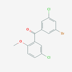 (3-Bromo-5-chlorophenyl)(5-chloro-2-methoxyphenyl)methanone