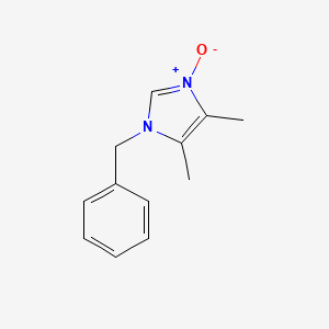 molecular formula C12H14N2O B1624939 1-Benzyl-4,5-dimethylimidazole-3-oxide CAS No. 55738-12-0