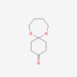 molecular formula C10H16O3 B1624941 7,12-Dioxaspiro(5,6)dodecane-3-one CAS No. 80427-20-9