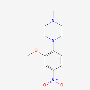molecular formula C12H17N3O3 B1624943 1-(2-Methoxy-4-nitrophenyl)-4-methylpiperazine CAS No. 209482-01-9