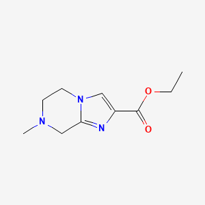 molecular formula C10H15N3O2 B1624944 Ethyl 7-methyl-5,6,7,8-tetrahydroimidazo[1,2-a]pyrazine-2-carboxylate CAS No. 623564-19-2