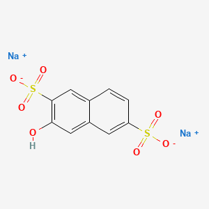 molecular formula C10H8NaO7S2 B1624949 2,6-Naphthalenedisulfonicacid, 3-hydroxy-, sodium salt (1:2) CAS No. 83949-45-5