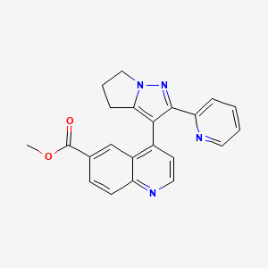 methyl 4-(2-(pyridin-2-yl)-5,6-dihydro-4H-pyrrolo[1,2-b]pyrazol-3-yl)quinoline-6-carboxylate