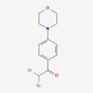 molecular formula C12H13Br2NO2 B1624959 2,2-dibromo-1-(4-morpholinophenyl)ethanone CAS No. 210832-82-9