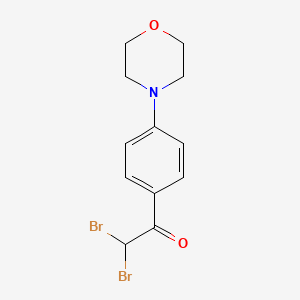 Ethanone, 2,2-dibromo-1-[4-(4-morpholinyl)phenyl]-