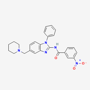 3-Nitro-N-[1-Phenyl-5-(Piperidin-1-Ylmethyl)-1h-Benzimidazol-2-Yl]benzamide