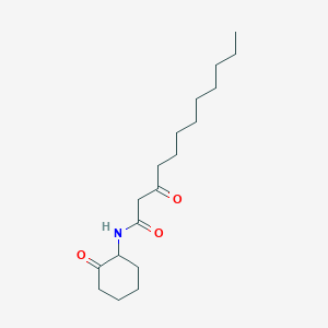 3-oxo-N-(2-oxocyclohexyl)dodecanamide